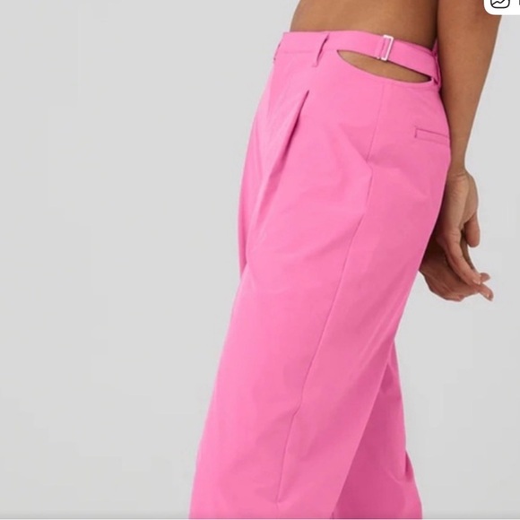 ALO Yoga Pink Eliminate midrise Trouser Pants - Picture 8 of 10